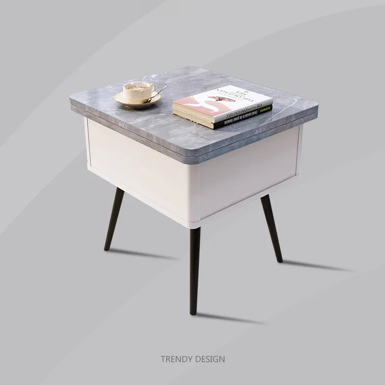 Mid-Century Modern Tea Table, Stylish Beech Wood Multi-Layer Design fcx-2586