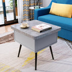 Mid-Century Modern Tea Table, Stylish Beech Wood Multi-Layer Design fcx-2586