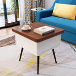 Mid-Century Modern Tea Table, Stylish Beech Wood Multi-Layer Design fcx-2586