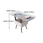 Mid-Century Modern Tea Table, Stylish Beech Wood Multi-Layer Design fcx-2586