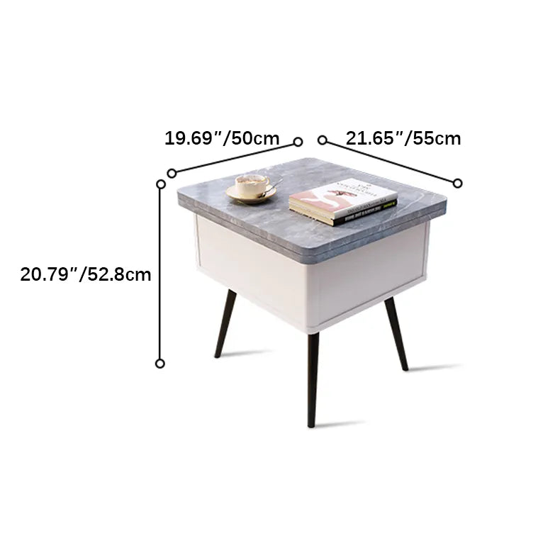 Mid-Century Modern Tea Table, Stylish Beech Wood Multi-Layer Design fcx-2586