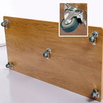 Modern Solid Wood Tea Table with Synthetic Leather Accents - Perfect for Stylish Living Rooms fcx-2588