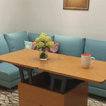 Multi-Functional Tea Table with Storage - Stylish Multi-Layer Board Design fcx-2589