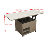 Multi-Functional Tea Table with Storage - Stylish Multi-Layer Board Design fcx-2589