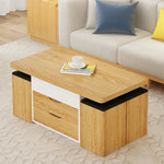 Modern Multi-layer Board Tea Table with Synthetic Leather Seating - Perfect for Elegant Dining Spaces fcx-2590