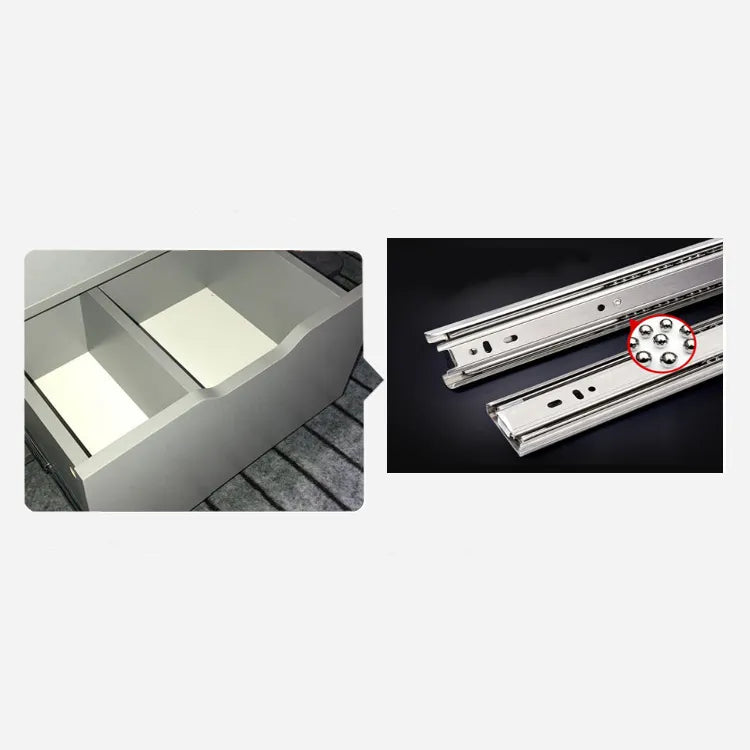 Modern Multi-Layer Tea Table with Synthetic Leather Finish - Stylish Centerpiece for Your Living Room fcx-2591