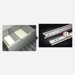 Modern Multi-Layer Tea Table with Synthetic Leather Finish - Stylish Centerpiece for Your Living Room fcx-2591