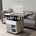 Multi-Functional Lifting Tea Table with Storage and Modern Design fcx-2593