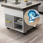 Multi-Functional Lifting Tea Table with Storage and Modern Design fcx-2593