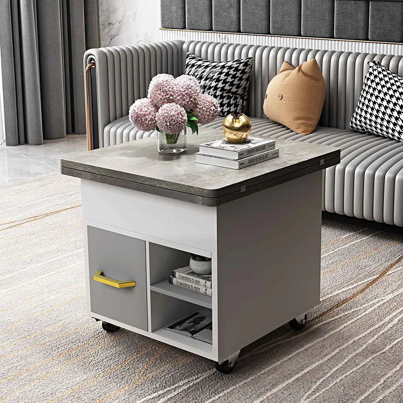 Multi-Functional Lifting Tea Table with Storage and Modern Design fcx-2593