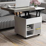 Multi-Functional Lifting Tea Table with Storage and Modern Design fcx-2593