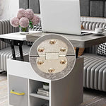 Multi-Functional Lifting Tea Table with Storage and Modern Design fcx-2593