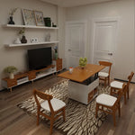 Multi-Functional Lifting Tea Table with Storage and Modern Design fcx-2593