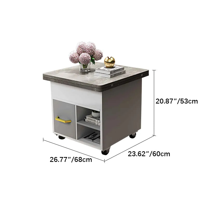 Multi-Functional Lifting Tea Table with Storage and Modern Design fcx-2593