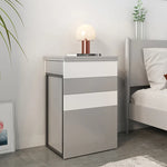 Sleek Glass Makeup Table with Synthetic Leather Stool – Modern Vanity Set for Elegant Spaces fcx-2594