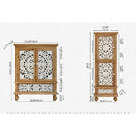 Premium Cedar Wood Cabinet for Stylish and Durable Storage Solutions fczym-2308