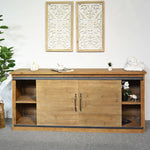 Rustic Solid Wood TV Cabinet with Ample Storage Drawers fczym-2313
