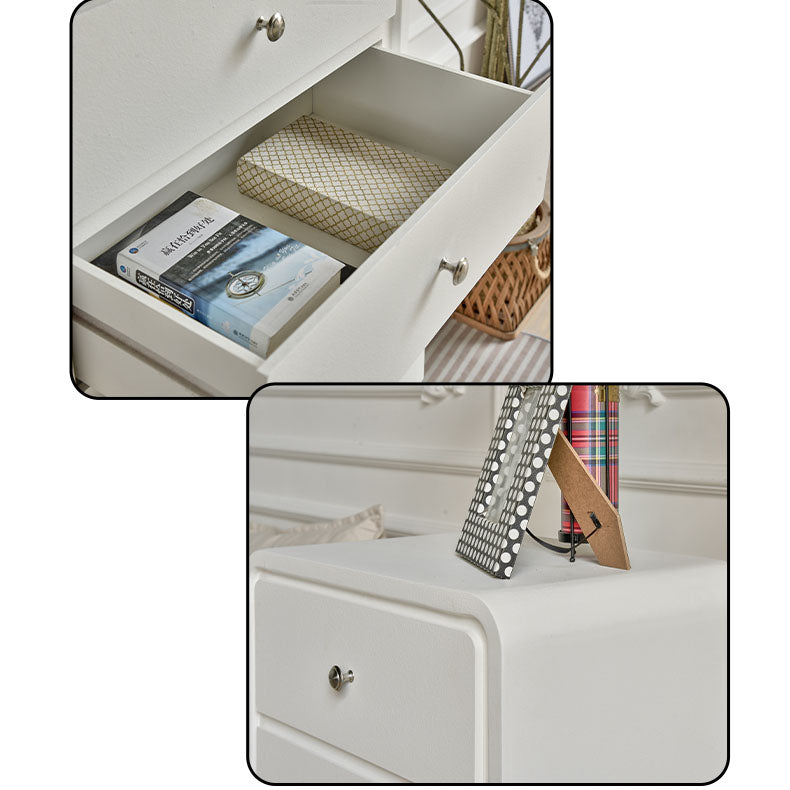 Solid Wood Bedside Cupboard - Elegant Nightstand Storage Solution fczym-2321