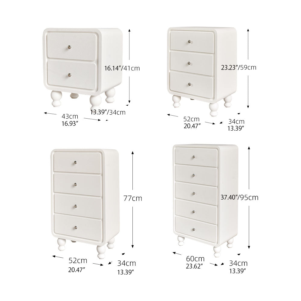 Solid Wood Bedside Cupboard - Elegant Nightstand Storage Solution fczym-2321