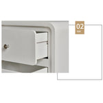 Solid Wood Bedside Cupboard - Elegant Nightstand Storage Solution fczym-2321