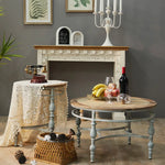 Vintage Elegance: Chinese Fir Tea Table for Timeless Charm fczym-2323