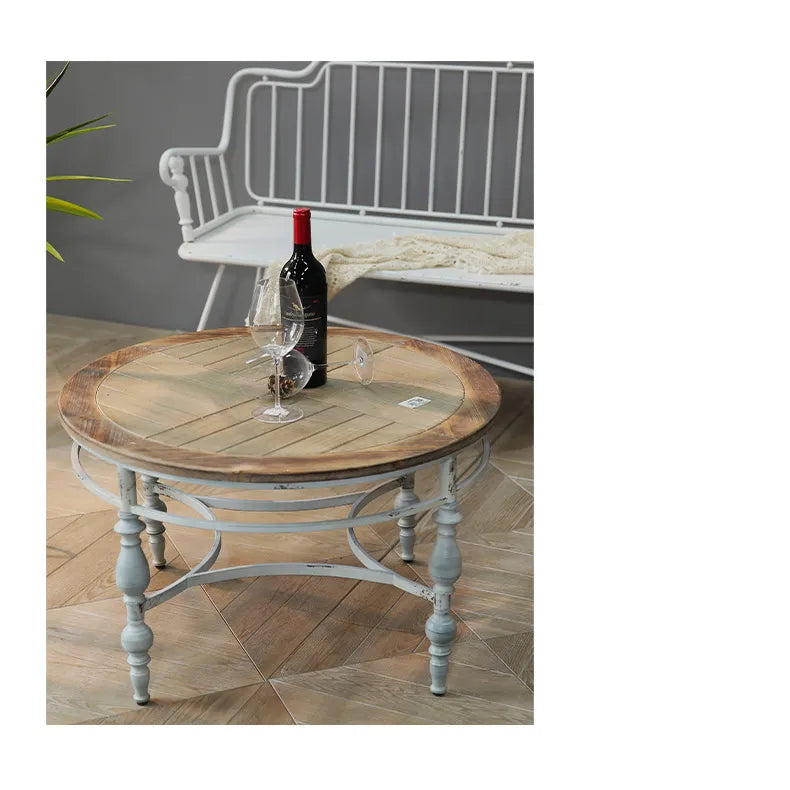 Vintage Elegance: Chinese Fir Tea Table for Timeless Charm fczym-2323