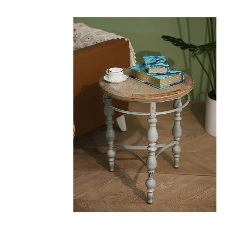 Vintage Elegance: Chinese Fir Tea Table for Timeless Charm fczym-2323