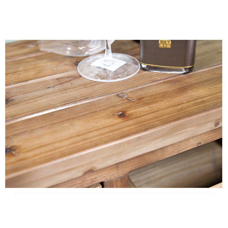 Elegant Cedar Wood Glass Cabinet - Stylish Storage Solution for Your Home fczym-2327