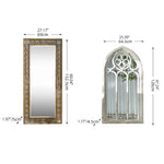 Elegant Solid Wood Frame Mirror - Enhance Your Living Space with Style fczym-2329