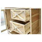 Rustic Wooden Cabinet with Glass Doors for Elegant Home Décor fczym-2333