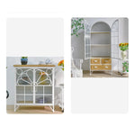 Cedar Wood and Glass Cabinet - Stylish and Durable Storage Solution fczym-2334