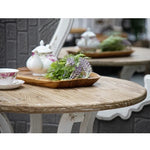 Vintage-Style Solid Wood Table with Scrollwork Base - Perfect for Elegant Interiors fczym-2335