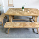 Rustic Solid Wood Dining Chair – Handcrafted Elegance for Your Home fczym-2337