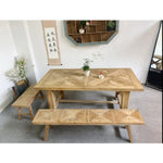 Rustic Solid Wood Dining Chair – Handcrafted Elegance for Your Home fczym-2337