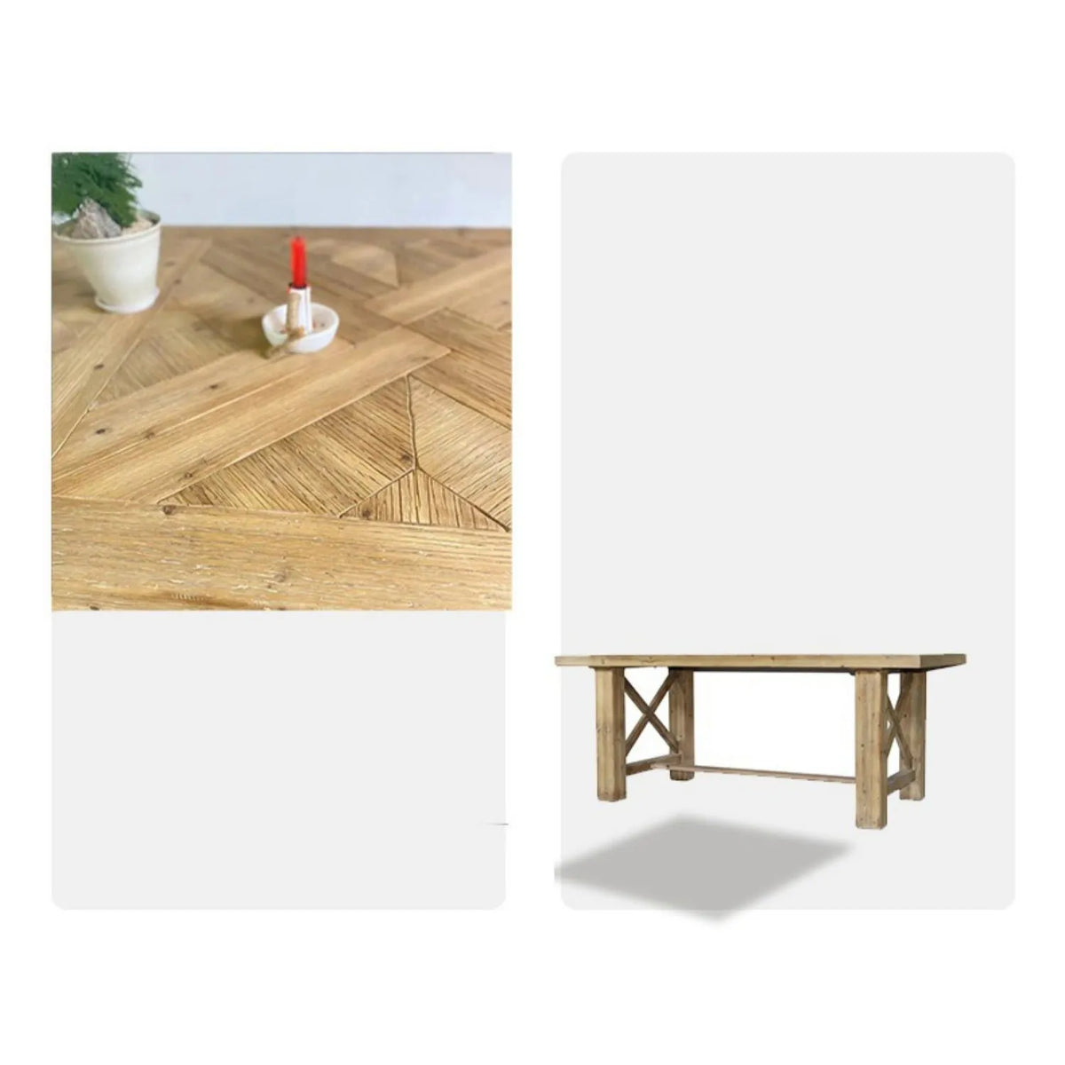 Rustic Solid Wood Dining Chair – Handcrafted Elegance for Your Home fczym-2337