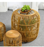 Stylish Rattan Weaving Stool Set for Modern Home Decor fczym-2339-st