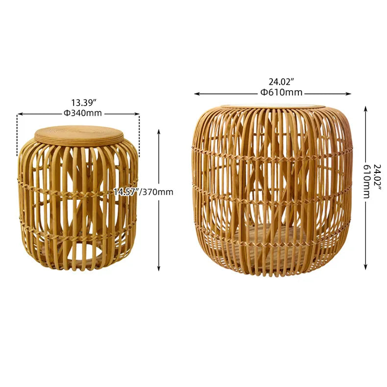 Stylish Rattan Weaving Stool Set for Modern Home Decor fczym-2339-st