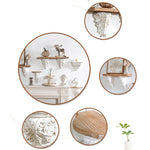 Decorative Chinese Fir Storage Rack - Stylish Wood Wall Shelf for Elegant Home Decor fczym-2340