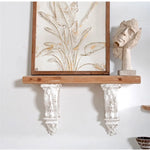 Decorative Chinese Fir Storage Rack - Stylish Wood Wall Shelf for Elegant Home Decor fczym-2340