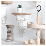 Decorative Chinese Fir Storage Rack - Stylish Wood Wall Shelf for Elegant Home Decor fczym-2340