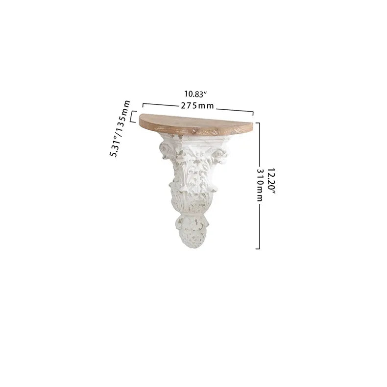 Decorative Chinese Fir Storage Rack - Stylish Wood Wall Shelf for Elegant Home Decor fczym-2340