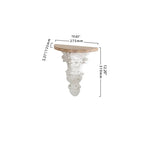 Decorative Chinese Fir Storage Rack - Stylish Wood Wall Shelf for Elegant Home Decor fczym-2340