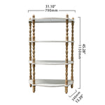 Pine Wood Storage Rack - Durable, Stylish and Space-Saving Shelving Solution fczym-2341