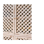 Vintage Style Solid Wood Cabinet with Distressed Finish - Enhance Your Decor Today! fczym-2343