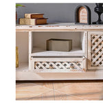 Vintage Style Solid Wood Cabinet with Distressed Finish - Enhance Your Decor Today! fczym-2343