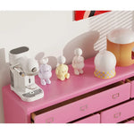 Sleek White Pine Cabinet with Ample Storage - Modern Home Accent Piece fczym-2348