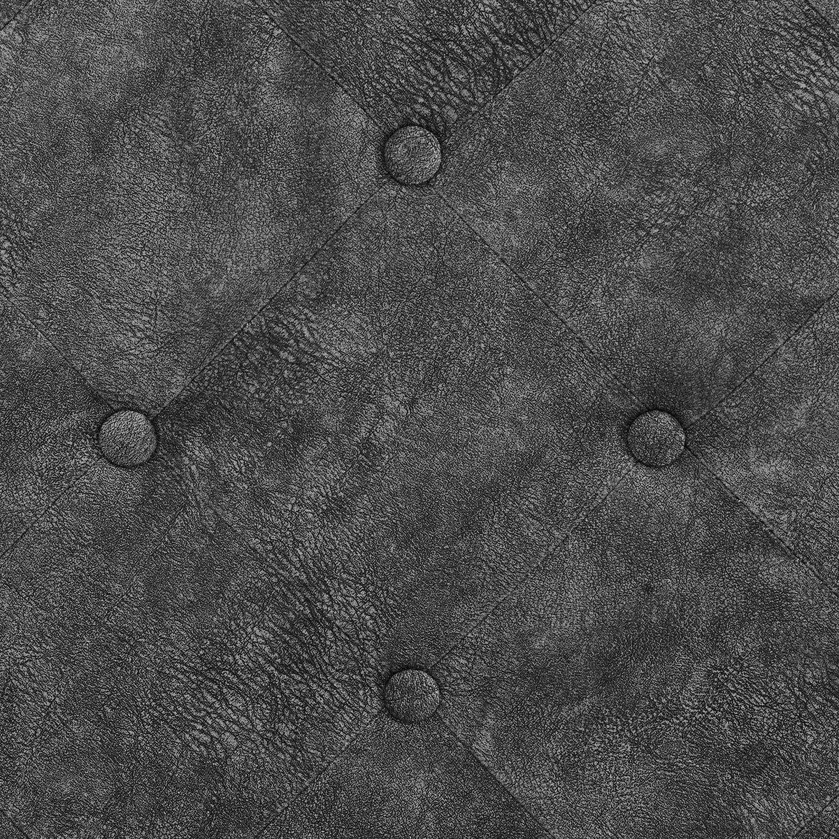 Daybed with Trundle Upholstered Tufted Sofa Bed, with Button and Copper Nail on Arms,Full Daybed & Twin Trundle, Grey(85.5"x57"x30.5") W487S00078-djyc