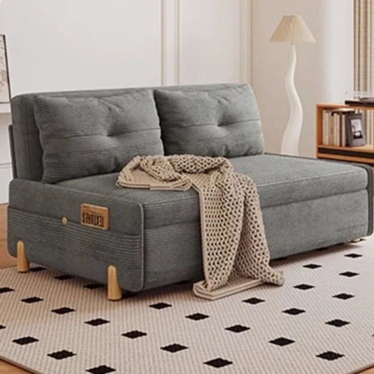 Stylish Solid Wood Corduroy Sofa in Elegant Green - Perfect for Modern Living Rooms fdh-3110