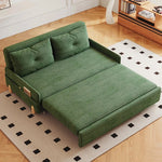 Stylish Solid Wood Corduroy Sofa in Elegant Green - Perfect for Modern Living Rooms fdh-3110
