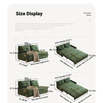 Stylish Solid Wood Corduroy Sofa in Elegant Green - Perfect for Modern Living Rooms fdh-3110